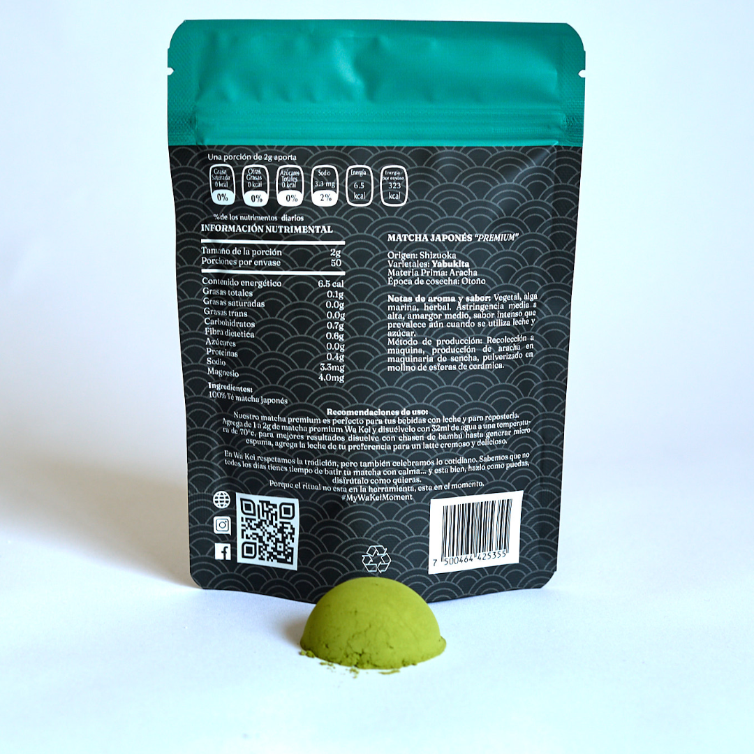 MATCHA "PREMIUM" auténtico Japonés - 100g.