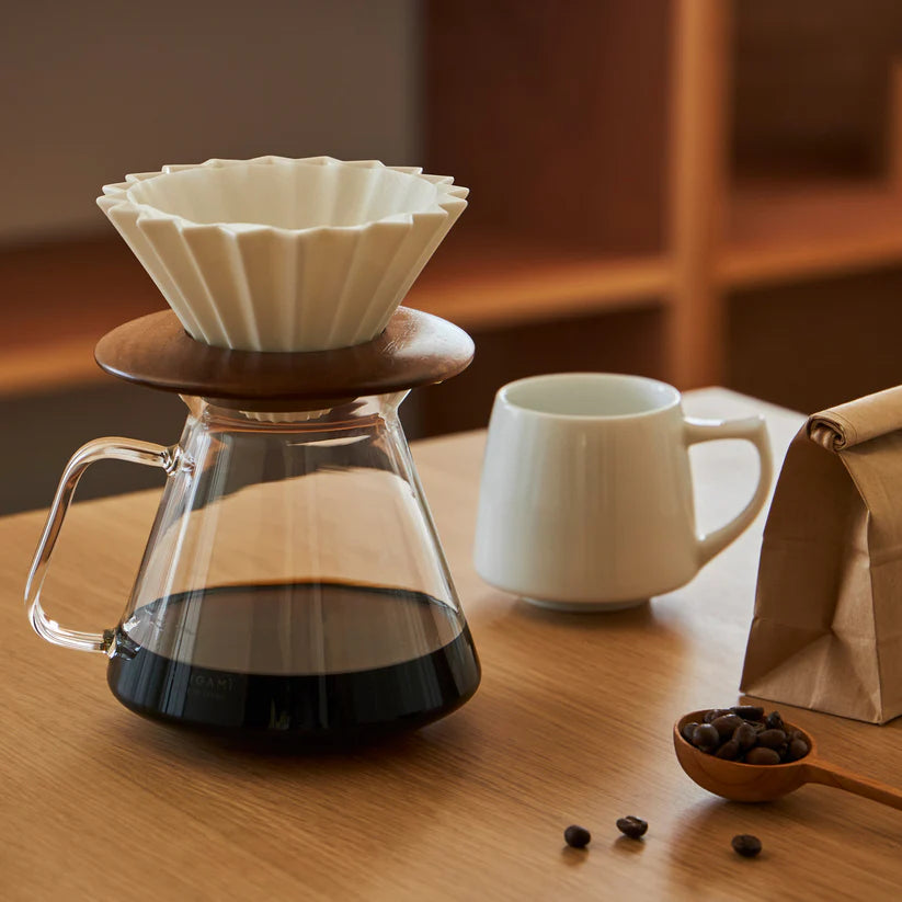 Glass Coffee Server ORIGAMI with HARIO